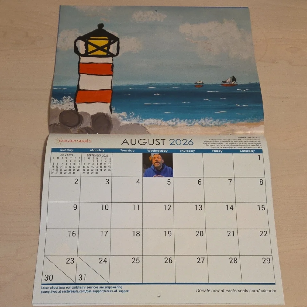 2026 Wall Calendar featuring Paper Artwork by Handi-Capable Artists